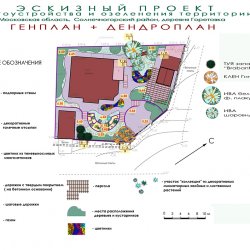 Проект дачного участка 6 соток с уклоном - ГЕНПЛАН